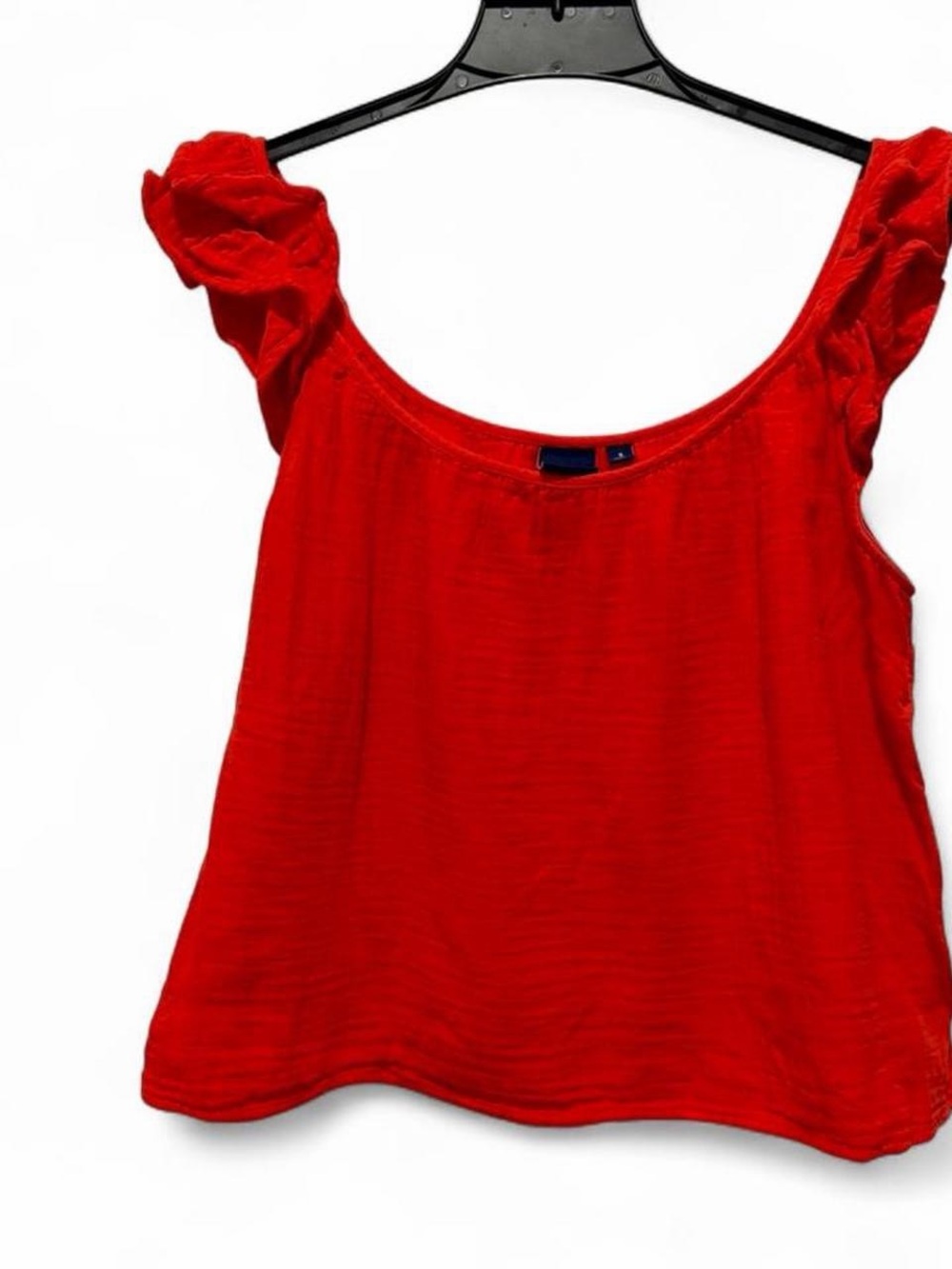 GAP Red Ruffle-Shoulder Tank Top Small - Picture 2 of 4